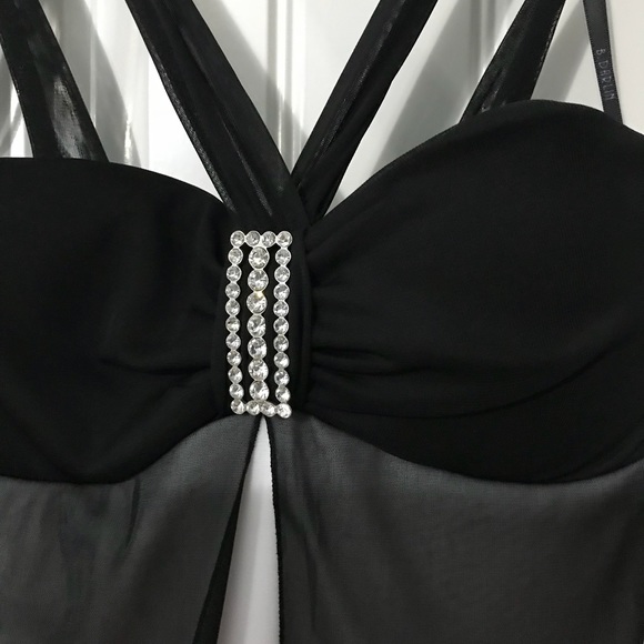 Formal dress black/white size 1/2 - Picture 2 of 6